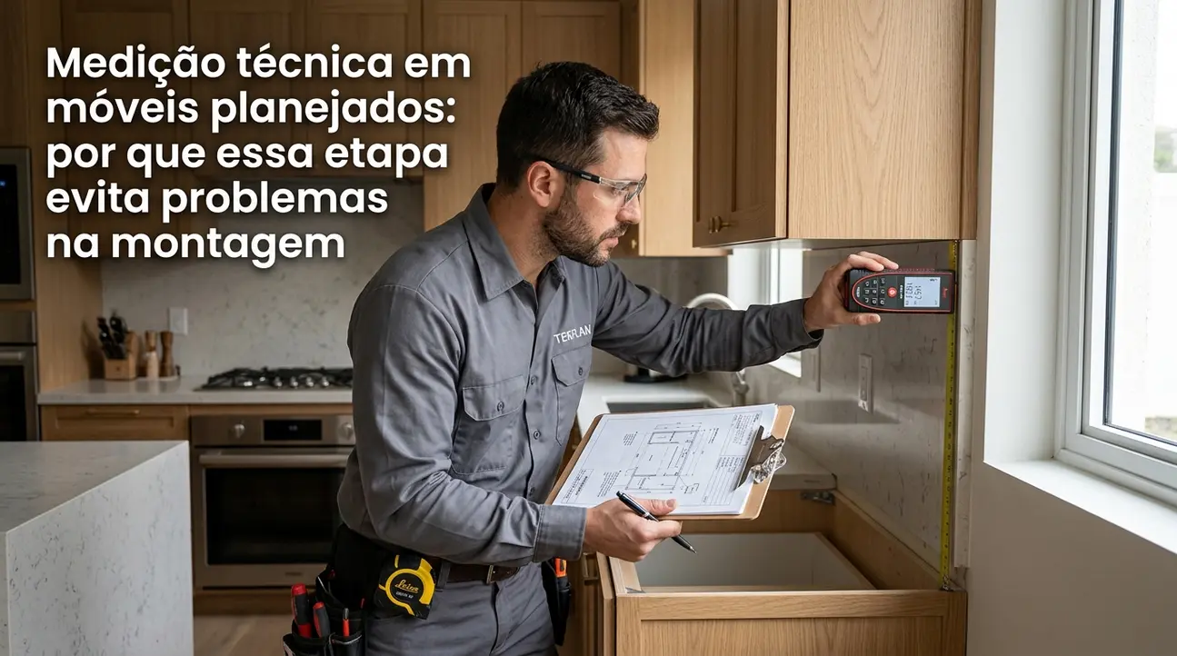 medição técnica em móveis planejados